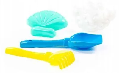 Produktbild von Polesie Sandkasten-Spielset Schaufel Rechen Förmchen Kinder 57532