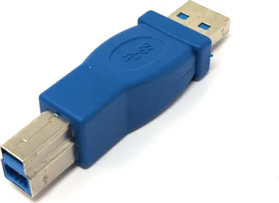 Produktbild von USB 3.0 Adapter Typ A Stecker zu Typ B Stecker Kabel in Blau