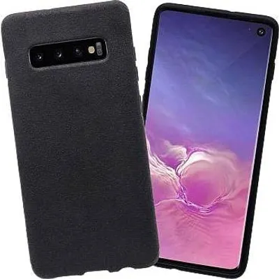 Obrázek produktu pro Pouzdro pro Samsung Galaxy S10+, černé silikonové pouzdro, pevná zadní strana