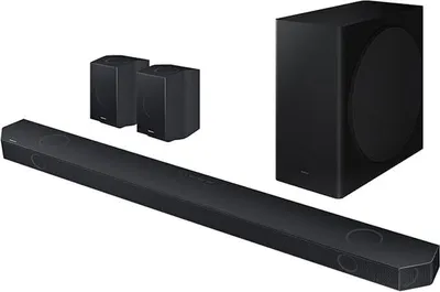 Zdjęcie produktu dla Samsung HW-Q930C, 9.1.4 kan., 42 W, Dolby Atmos, Dolby Digital Plus, Dolby TrueHD, Czarny, High Dynamic Range 10+ (HDR10 Plus), AAC, AIFF, ALAC, FLAC, LPCM, MP3, OGG, WAV