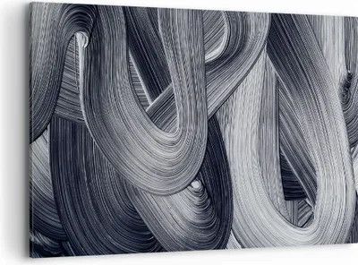 Produktbild von Bild auf Leinwand - Leinwandbild - Einteilig - Farbe Pinsel Schwarz - 100x70cm - Wand Bild - Wanddeko - Wandbilder - Leinwanddruck - Bilder - Wanddekoration - Leinwand bilder - AA100x70-5024