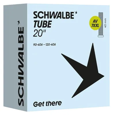 Imagen del producto de Cámara Schwalbe AV 7XXL de 20 pulgadas, 90/120-406, válvula AGV de 40 mm