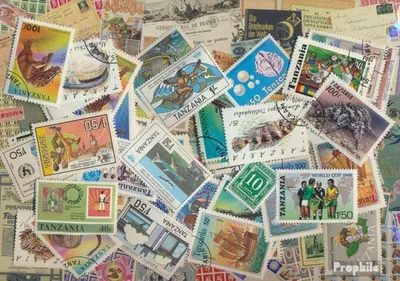 Produktbild von Briefmarken Tansania 100 verschiedene Marken