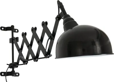 Produktbild von Steinhauer - wandleuchte - Yorkshire - schwarz - metall - scherenlampe - E27 - 7774ZW
