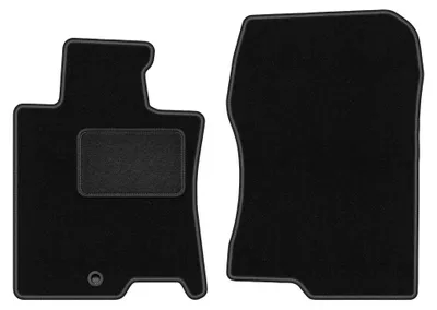 Productafbeelding van Velours voormatten voor Honda Accord VIII 2008-2015 (sedan/stationwagen) – 2-delig, zwart, op maat – Wielganizator LUX