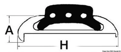 Image de Bourrelet PVC blanc p.44.494.10 , 24 mètres