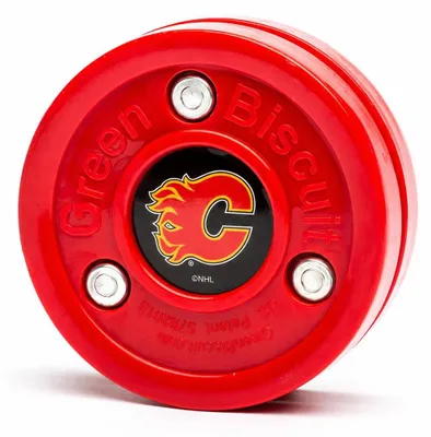 Immagine prodotto di Puck Green Biscuit NHL Calgary Flames rosso