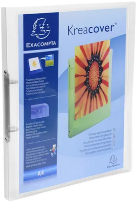 Immagine prodotto di Raccoglitore ad anelli Exacompta PP 500µ 2 anelli dorso 20mm Chromaline Kreacover A4 assortiti