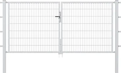 Zdjęcie produktu dla Alberts 650346 Podwójna bramka Flexo z akcesoriami, antracyt, szerokość 300 cm, wysokość 100 cm