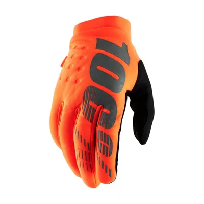 Produktbild von Cross/Enduro Handschuhe Softshell Winter, Größe M Orange/Schwarz 100 Percent