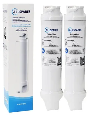 Produktbild von AllSpares Wasserfilter (2x) für Kühlschrank geeignet für AEG-Electrolux EWF02 /