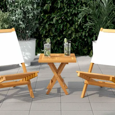 Obrázek produktu pro vidaXL Stolová deska čtvercová 40x40x2,5 cm Teakové masivní dřevo