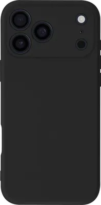 Productafbeelding van Avizar, hoesje voor iPhone 17 Pro Max, zachte siliconen Soft-Touch, SmoothGrip serie, zwart