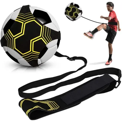 Produktbild von Fußballtrainer, Fußball-Trainingsgerät mit verstellbaren Seilen und Riemen