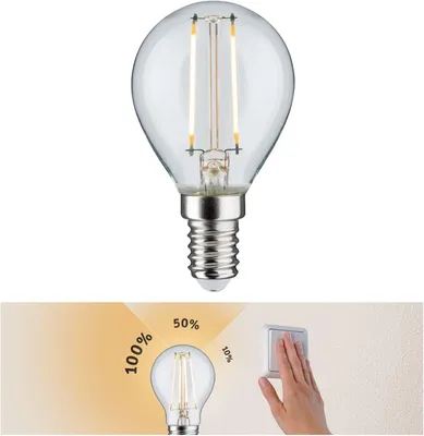 Produktbild von Paulmann 285.73 2.5W E14 2700K LED-Lampe, Birnenform, Sockel E14, 2,5 Watt, Warmweiß, 2700 K, dimmbar