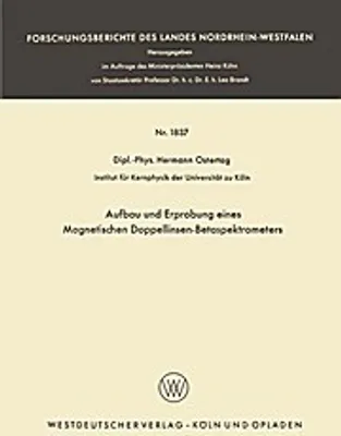 Obrázok produktu pre Aufbau und Erprobung eines Magnetischen Doppellinsen-Betaspektrometers