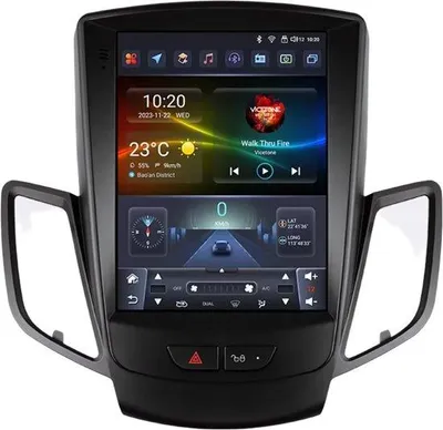 Immagine prodotto di Autoradio con Bluetooth e CarPlay per Ford Fiesta (2009-2016), compatibile con Apple e Android, impianto stereo con sistema di navigazione, 4 GB di RAM e 32 GB di memoria