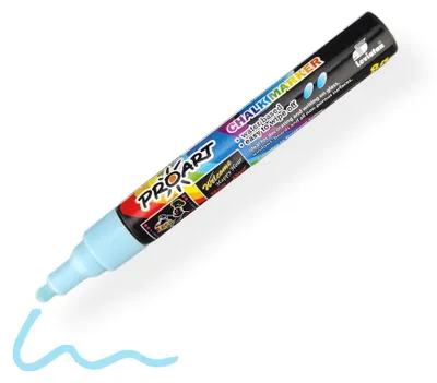 Produktbild von LEVIATAN Kreidestifte Für Tafel Abwaschbar | Kreidestift Trocken & Feucht Abwischbare | Kreidemarker, Chalk Marker | Rundspitze 2-3mm - Blau