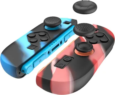 Obrázek produktu pro Pro Nintendo Switch 2 Joy-Con Silikonový ochranný kryt Joystick Caps Blue / Red