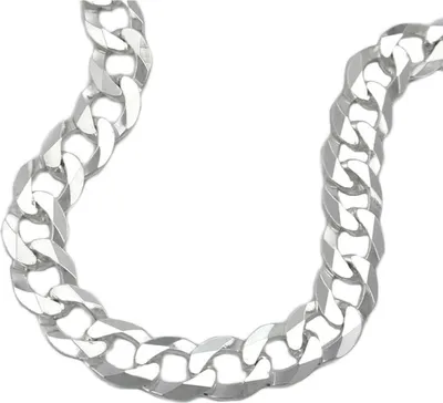 Produktbild von Kette 67mm flache Panzerkette Silber 925 50cm silber 6,7mm