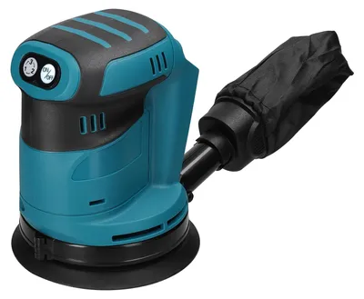 Produktbild von 125 mm Akku Exzenterschleifer - Schleif- und Poliermaschine - für 18V Akku - variable Drehzahl - für Holz Metall Auto - Blau
