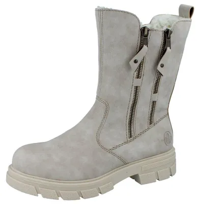 Produktbild von RIEKER Damen Stiefel beige Kunstleder - Größe: 41