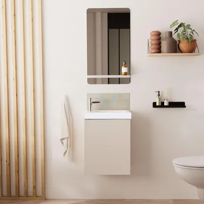 Produktbild von LISA Waschbeckenunterschrank + Spiegel + Wasserhahn