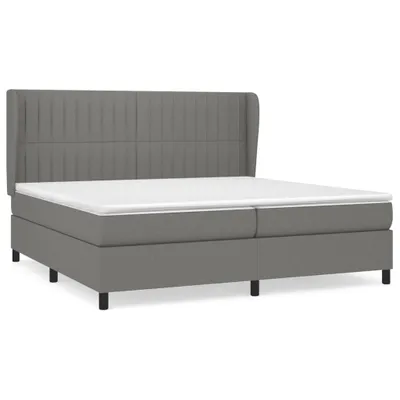 Produktbild von vidaXL Boxspringbett mit Matratze Dunkelgrau 200x200 cm Stoff