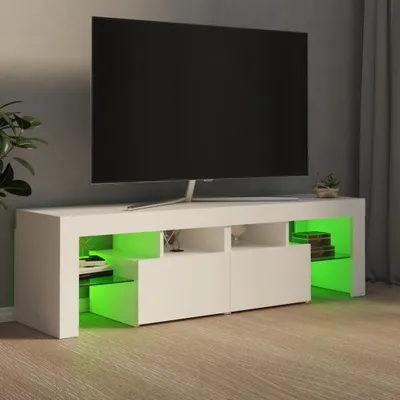 Produktbild von vidaXL TV-Schrank mit LED-Beleuchtung Weiß 140x36,5x40 cm