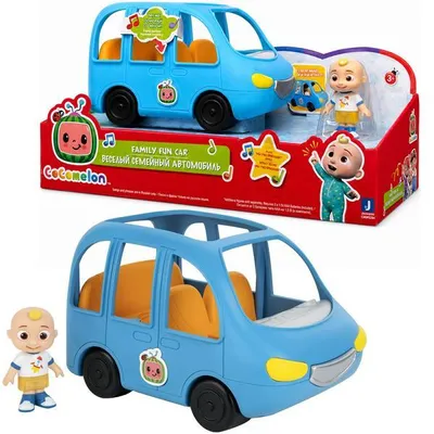 Produktbild von COCOMELON – Musikalisches Familienauto + JJ-Figur (singt auf Russisch)