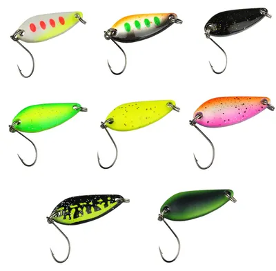 Produktbild von FTM Spoon Diamond 3,8g - Forellenspoon, Farbe:pink - weiß - orange / blau