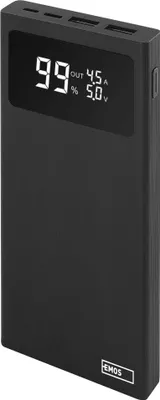 Powerbanka EMOS BetaQ 10, 10 000 mAh, 22,5 W, černá