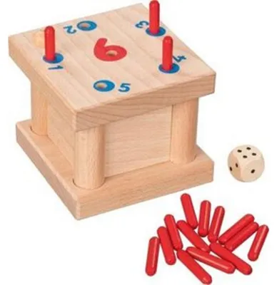 Image de Goki Houten Tricky 6 Pinnen Spel