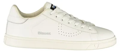 Produktbild von Weißer Herrensportschuh mit Schnürsenkeln und herausnehmbarem Fußbett
