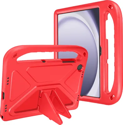 Image de Avizar, étui de protection pour enfants pour Samsung Tab A9 Plus avec poignée et support, rouge