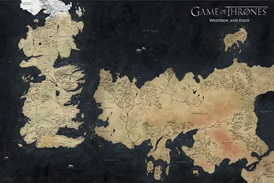 Produktbild von Game of Thrones Poster Map of Weste