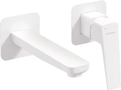 Produktbild von Design Waschbeckenarmatur, Unterputzmontage - bianco