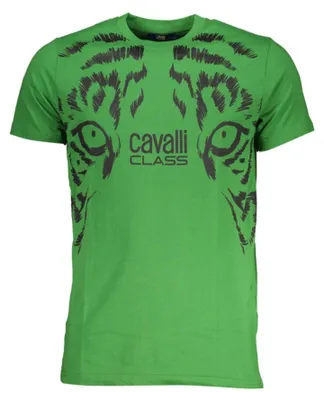 Produktbild von Stilvolles Herren T-Shirt Grün mit Rundhals und Print-Design