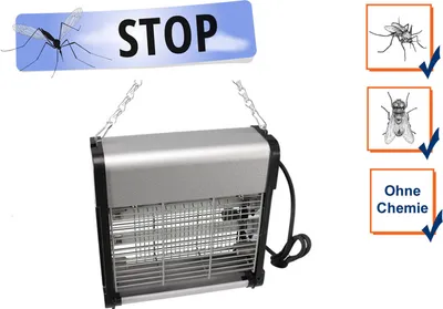 Produktbild von Elektrische Stechmückenfalle Insektenvernichter mit UV Licht 2x 6W, Bereich 30m²