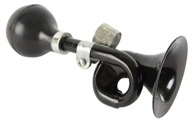 Produktbild von Fahrradklingel Fahrradhupe - Metall - Schwarz - mit Halterung und Schraube