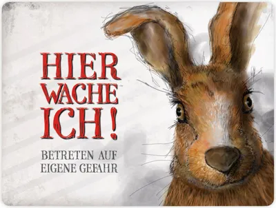 Produktbild von Metallschild XL mit Spruch: Betreten auf eigene Gefahr ... Schild Blechschild