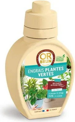 Immagine prodotto di Fertilizzante per piante verdi OR BRUN, 250 ml, favorisce la crescita, prodotto in Francia