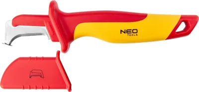 Produktbild von NEO TOOLS Montagemesser 1000V - Isolierte - für Elektroinstallation - 180 mm lang