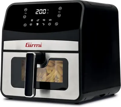 Zdjęcie produktu dla Girmi Ecofrit Crisp, Frytkownica na gorące powietrze, 6,5 l, 1,5 kg, 40 °C, 200 °C, 60 min