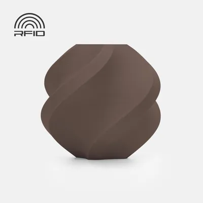 Produktbild von BambuLab PLA Matte Filament mit Spule 1kg Mit Spule Dunkelbraun (11801)