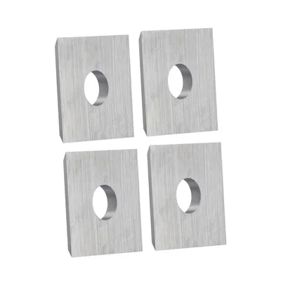 Image de Plaquette carrée | 12 x 12 x 1,5 mm 35° | 4 pièces | Couteaux réversibles adaptés au bois dur et au bois tendre | Couteaux de rechange pour dégrossisseurs, fraises à laquer, fraises à rainurer |T08CR