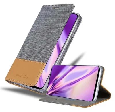 Produktbild von Cadorabo Hülle für Honor 20 / 20S / Huawei NOVA 5T Schutzhülle in Grau Handy Hülle Etui Book Case Cover