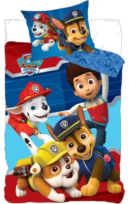 Obrázok produktu pre Paw Patrol Ryder - Bavlnená súprava posteľnej bielizne 100x135 40x60cmFarebné