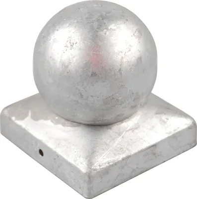 Produktbild von Pfostenkappe verzinkt  91 mm Kugel Abdeckkappe für Pfosten 9 x 9 cm