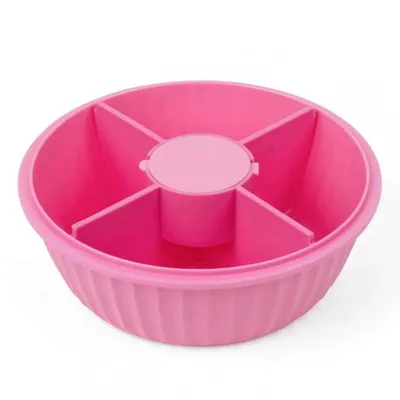 Obrázok produktu pre Ružový box na obed Yumbox Poke Bowl s 3 priehradkami a nádobou na dip